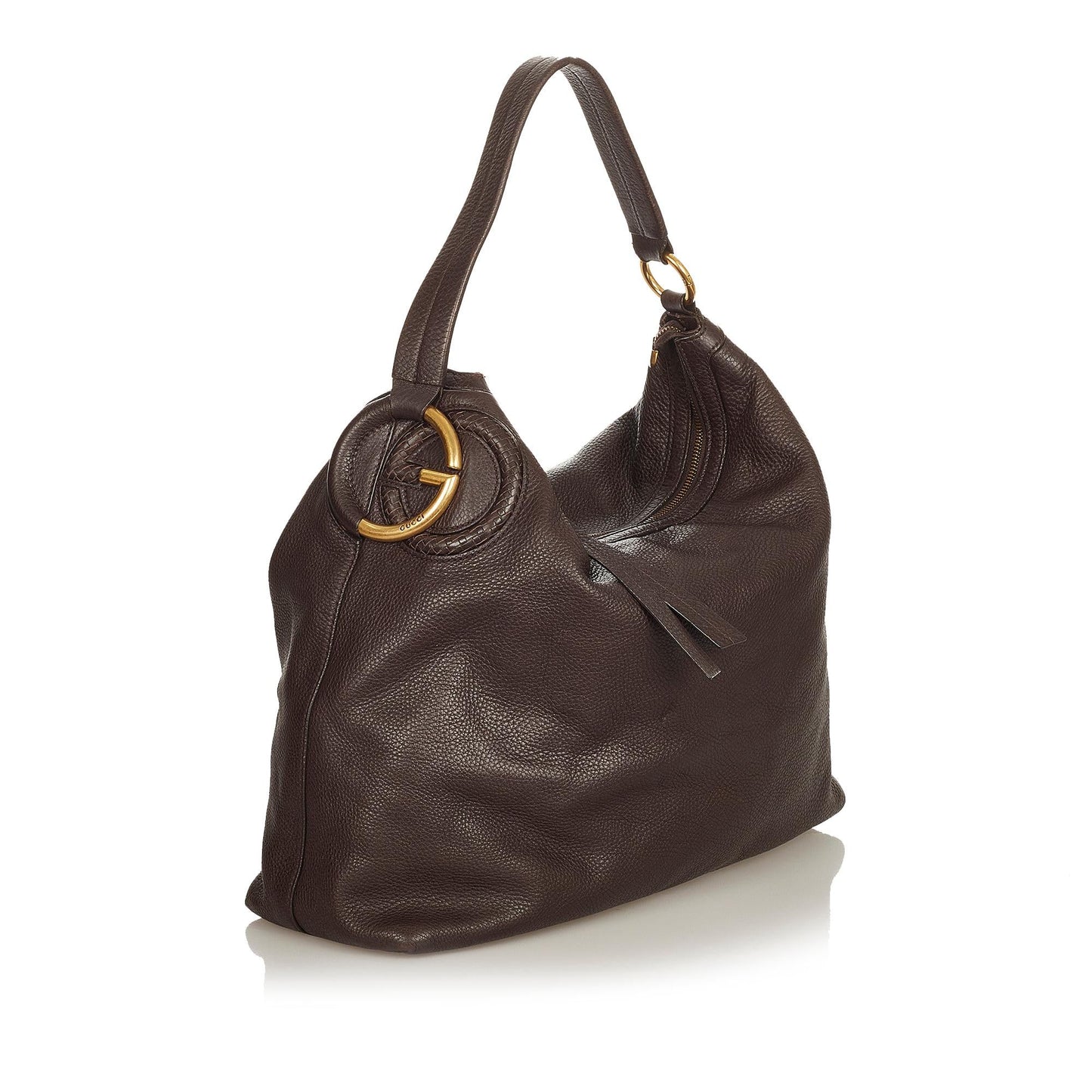 Gucci Twill SHG Leather Calf Brown Shoulder Bag