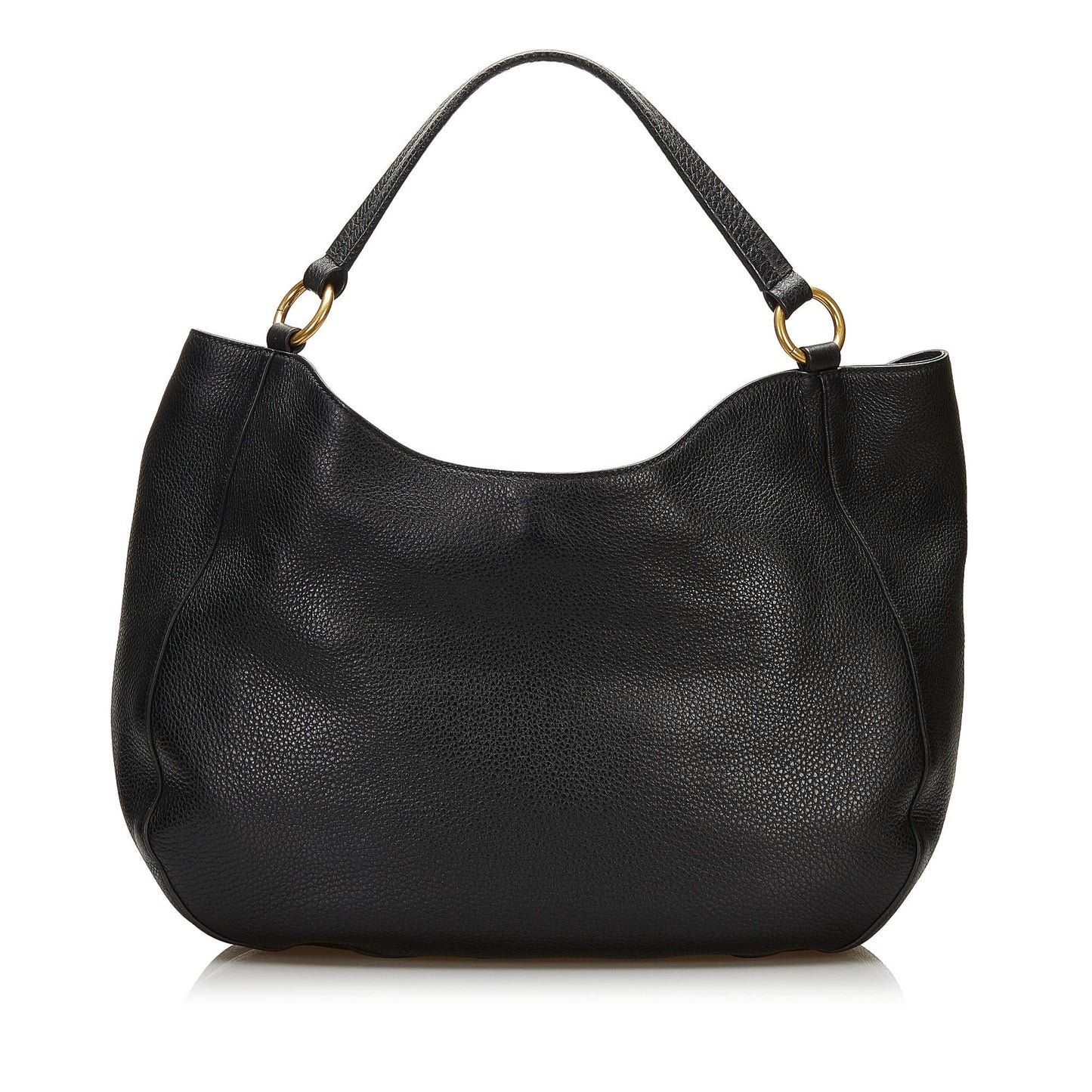 Gucci Twill SHG Leather Calf Black Tote Bag