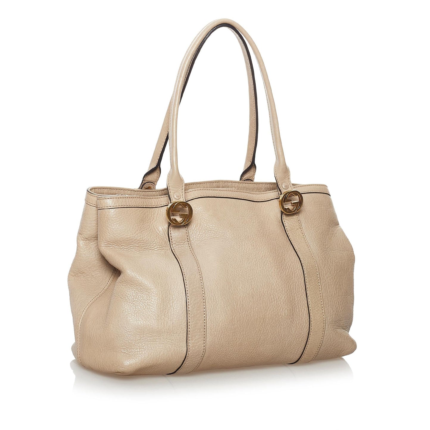 Gucci Twins SHG Leather Calf Brown Tote Bag Bag Shg