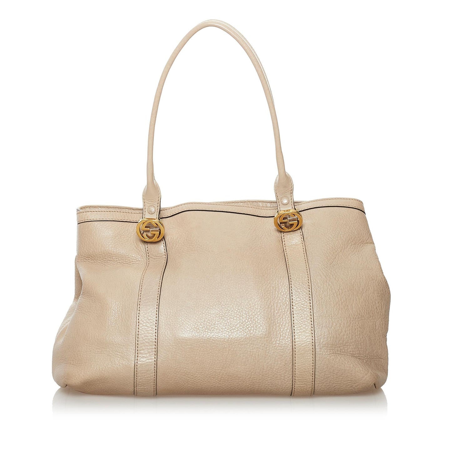 Gucci Twins SHG Leather Calf Brown Tote Bag