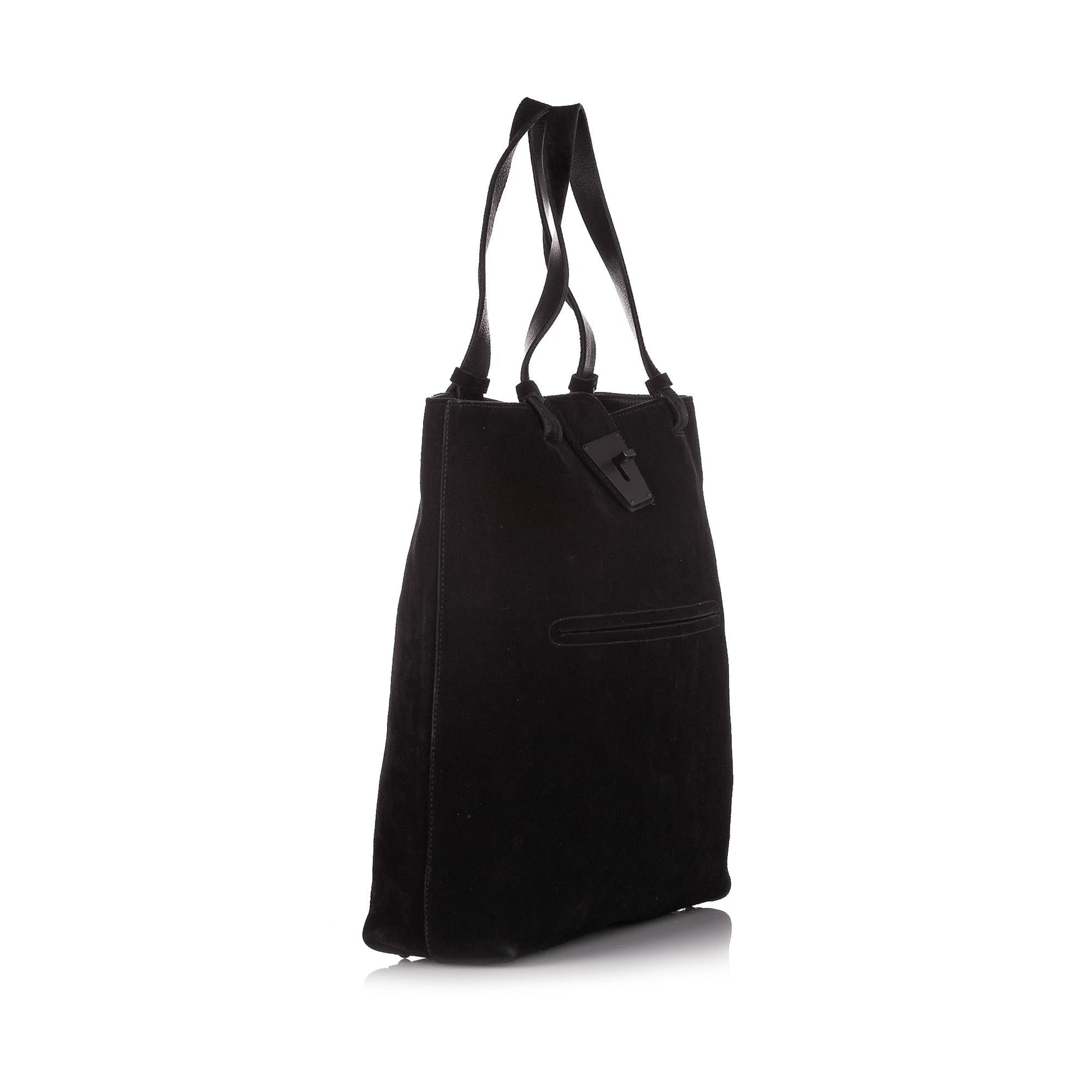 Gucci Velvet SHG Black Tote Bag