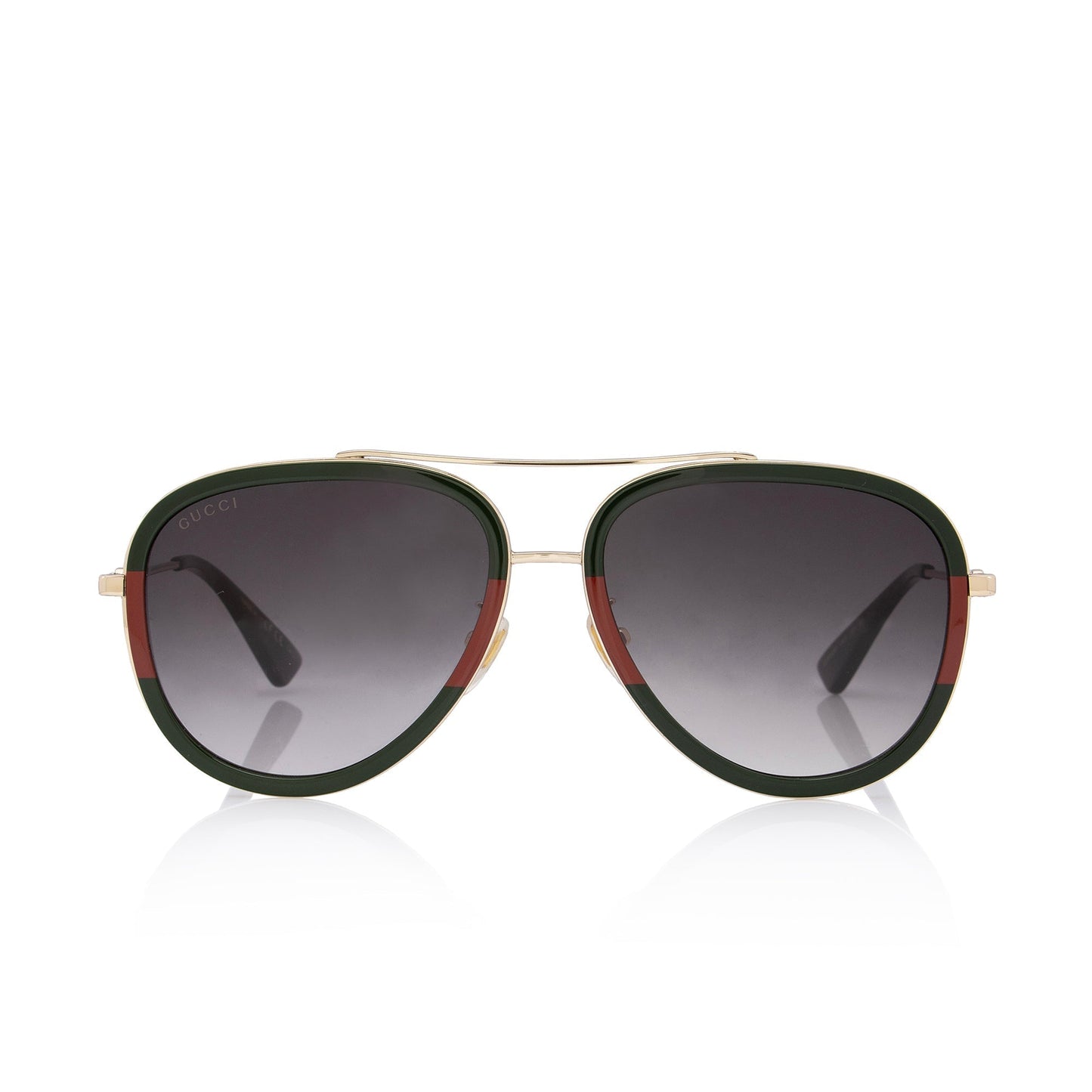 Gucci Web Aviator Sunglasses SHF-ednvd5 Red Green Gold Accessory