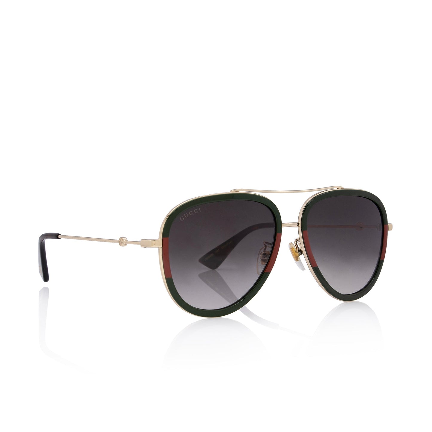 Gucci Web Aviator Sunglasses SHF-ednvd5 Red Green Gold Accessory