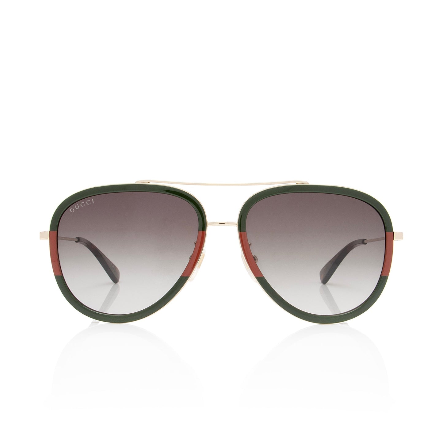 Gucci Web Aviator Sunglasses SHF-1XOzks Red Green Gold Accessory