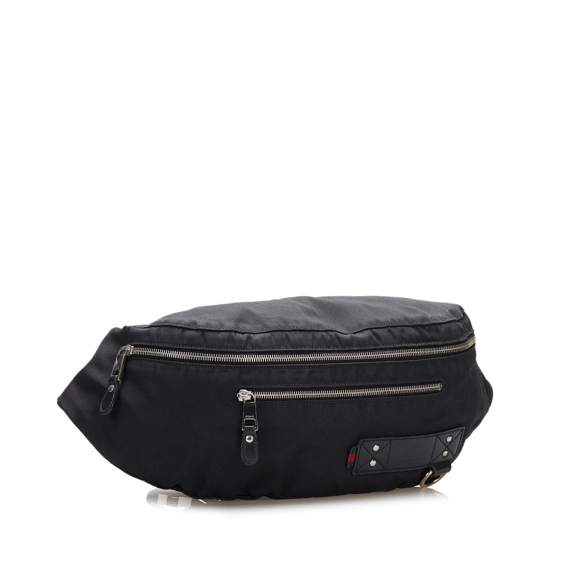 Gucci Web Belt SHG Canvas Black Accessory
