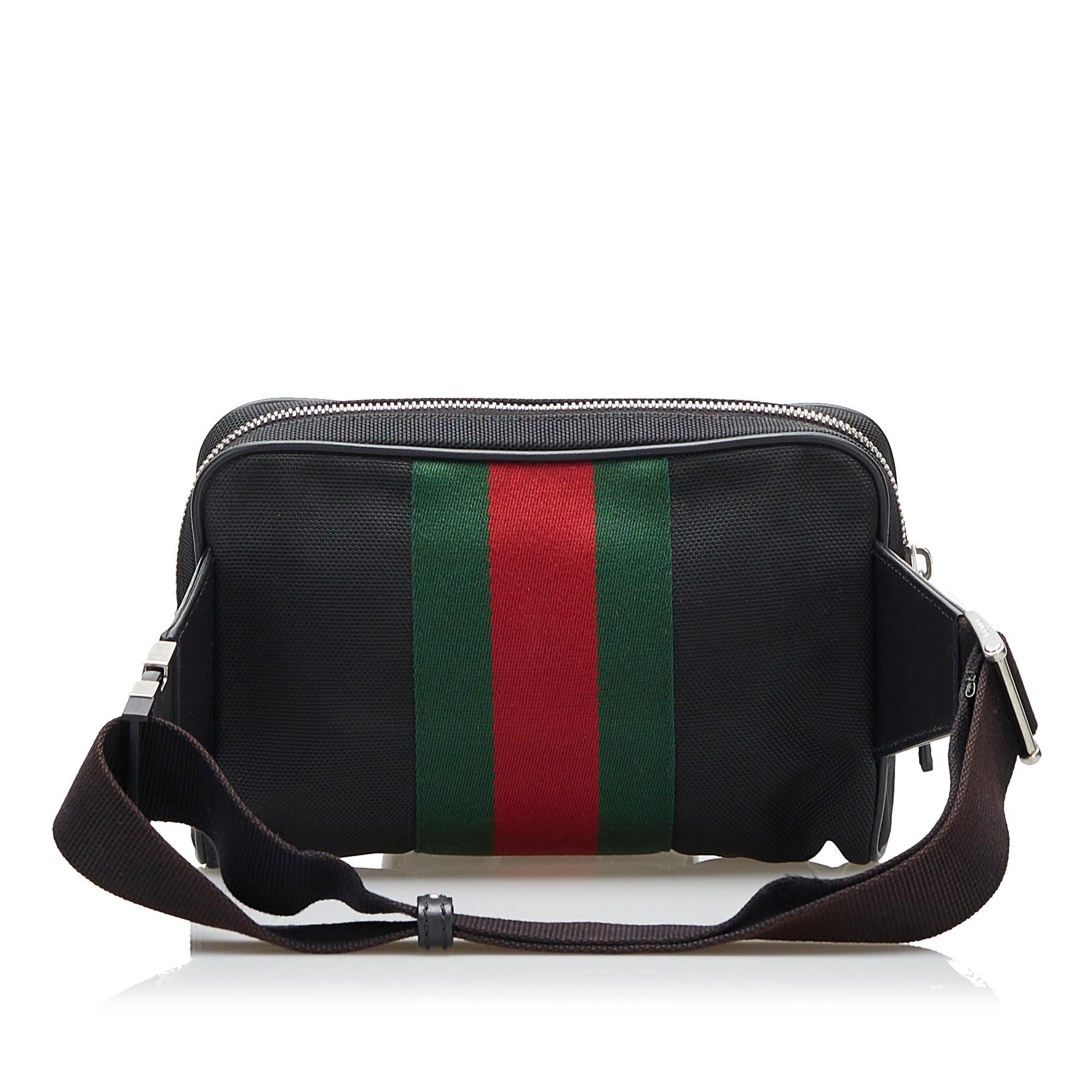 Gucci Web Belt SHG-Uop8au Canvas Black Accessory