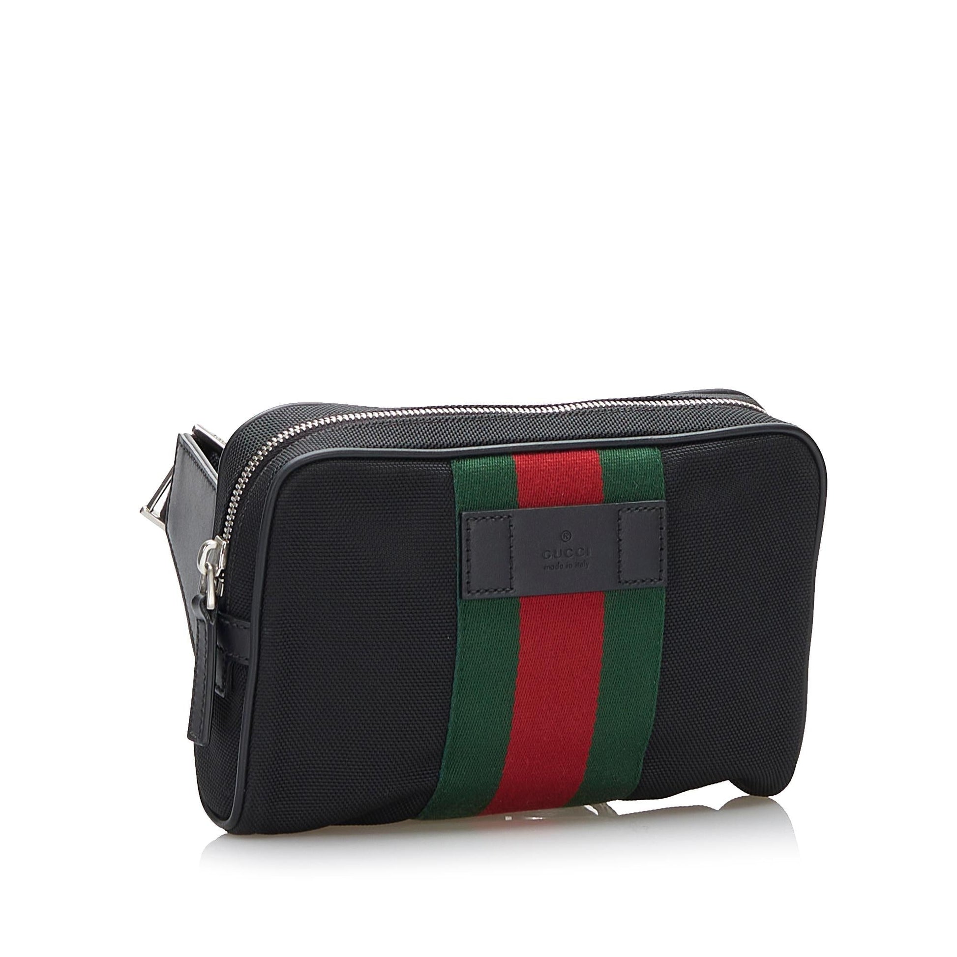 Gucci Web Belt SHG-Uop8au Canvas Black Accessory