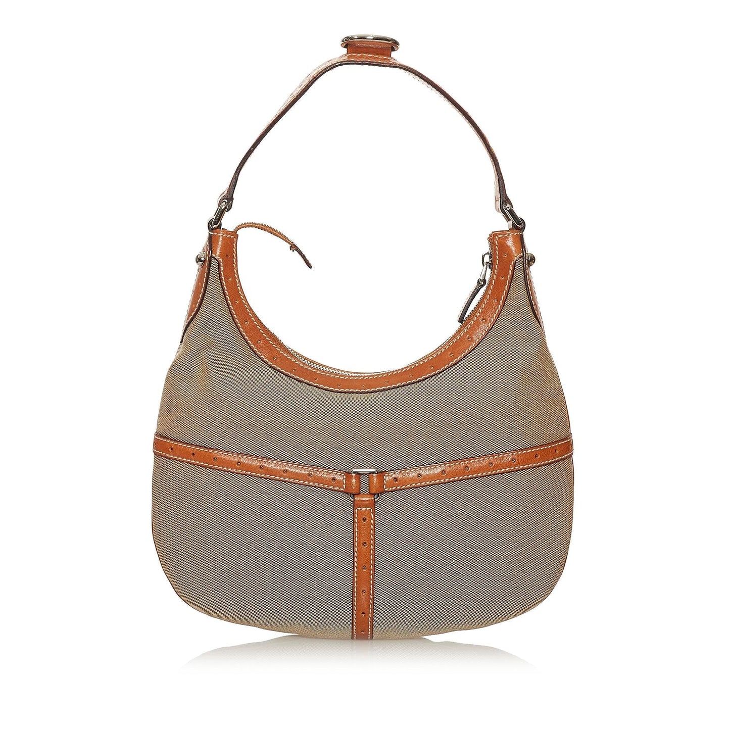 Gucci Web Reins SHG Canvas Brown Shoulder Bag