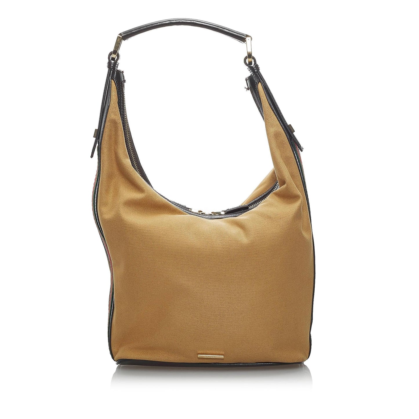 Gucci Web SHG Canvas Brown Shoulder Bag Bag Shg