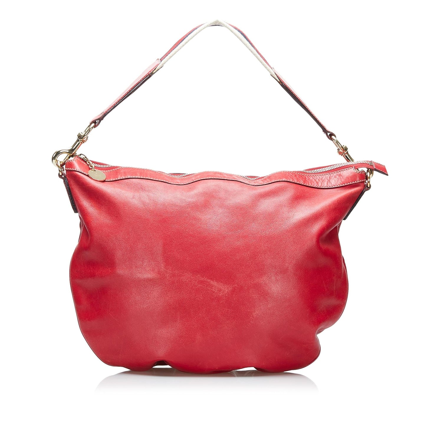 Gucci Web SHG-9rfId6 Calf Red Shoulder Bag