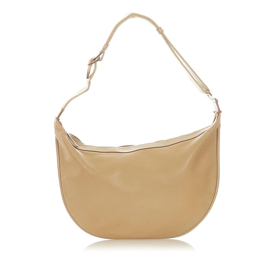 Gucci Web SHG Leather Calf Brown Shoulder Bag Bag Shg