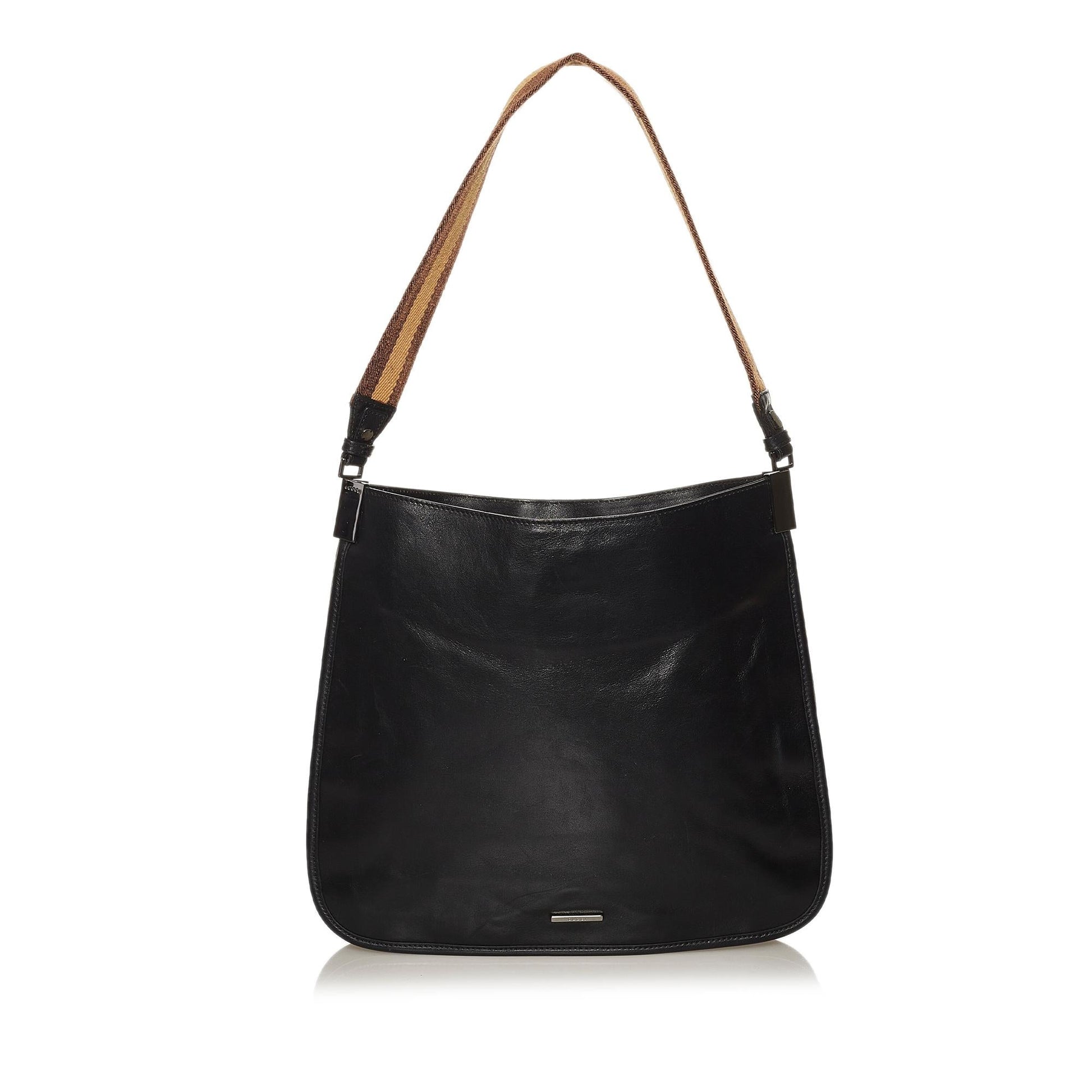 Gucci Web SHG Leather Calf Black Shoulder Bag 3