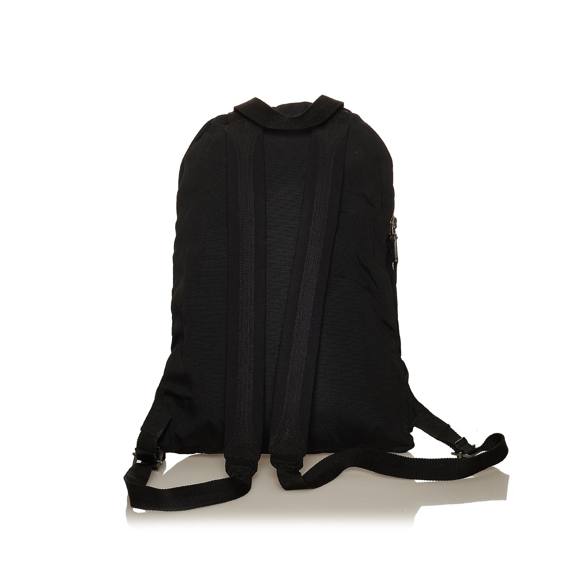 Gucci Web Backpack SHG Nylon Black