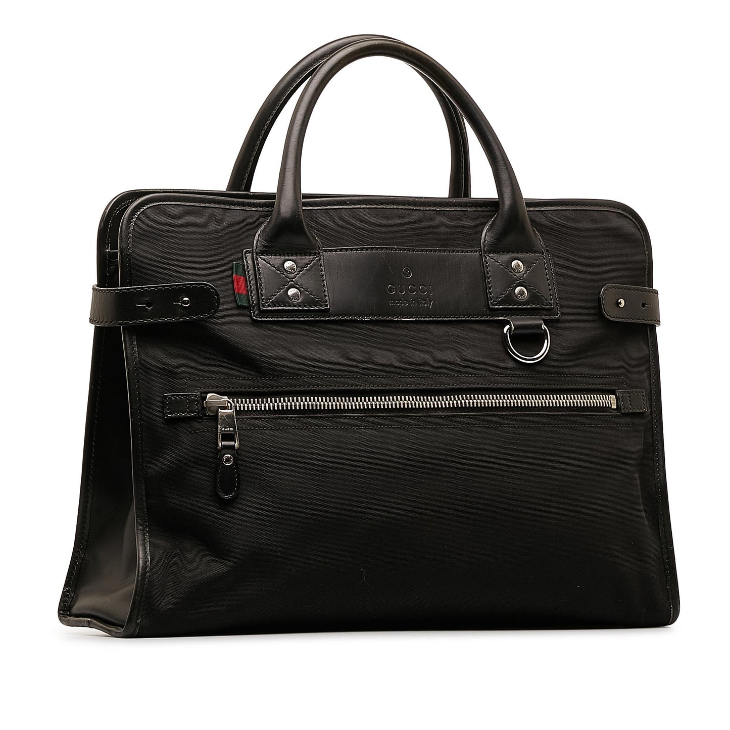 Gucci Web Business SHG-Y0mhDT Nylon Black Tote Bag