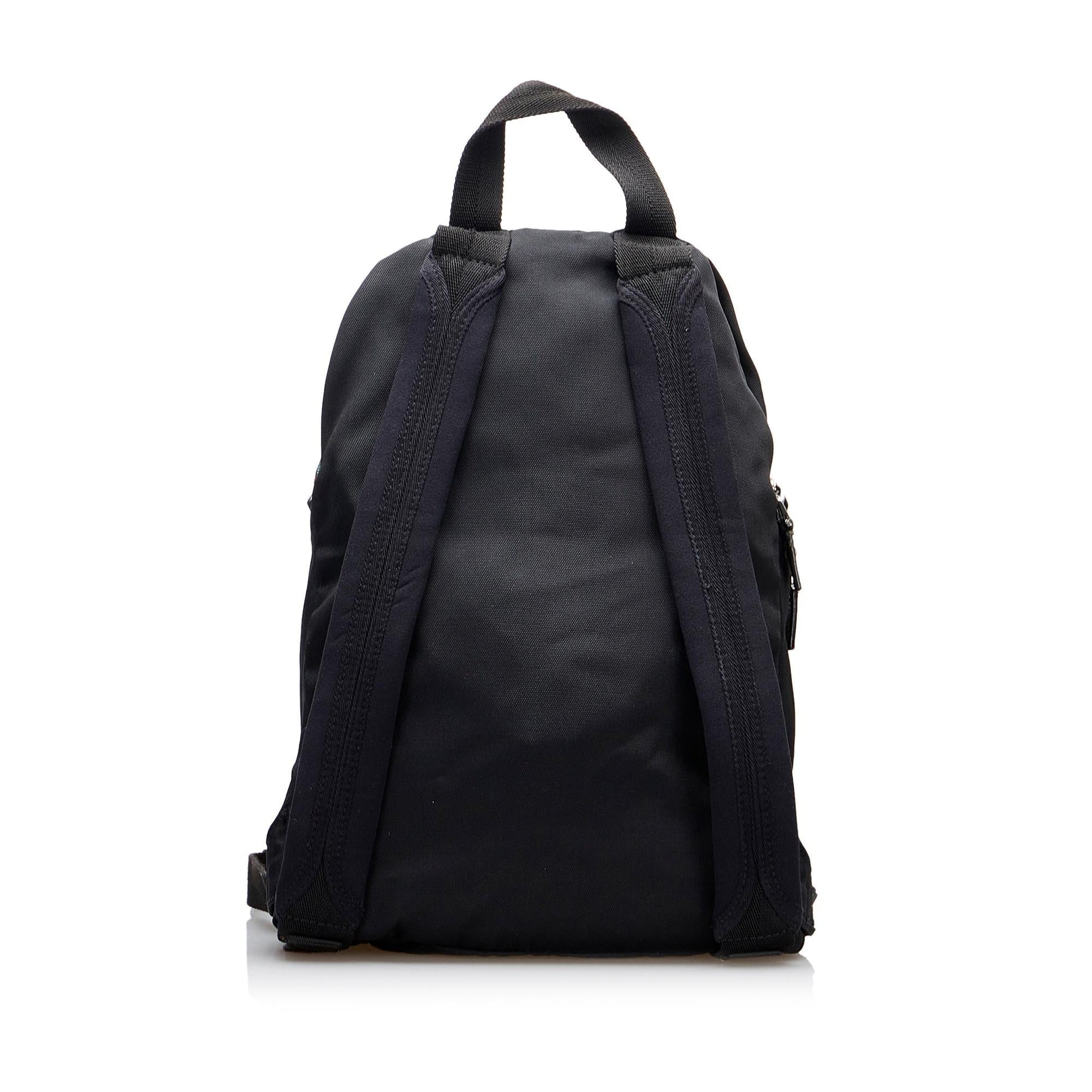Gucci Web Zipper Line Backpack SHG-jjq8zD Nylon Black