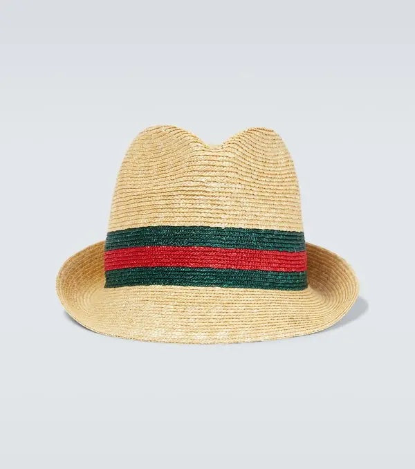 Gucci STRAW FEDORA Woven Hat