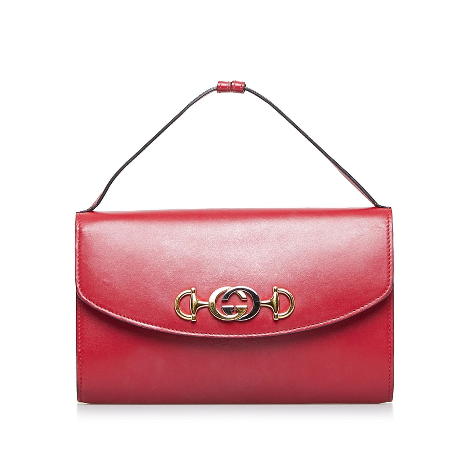 Gucci Zumi SHG-Bd600a Calf Red Satchel Bag