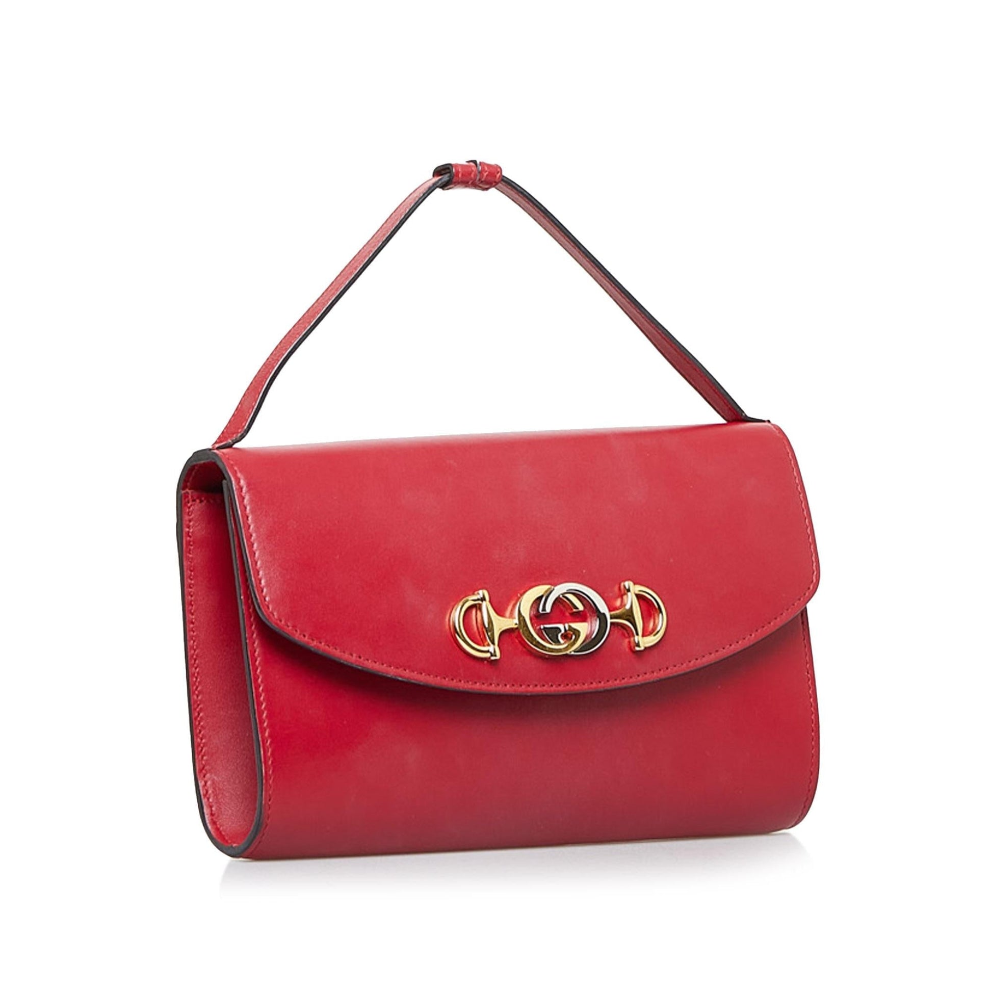 Gucci Zumi SHG-Bd600a Calf Red Satchel Bag