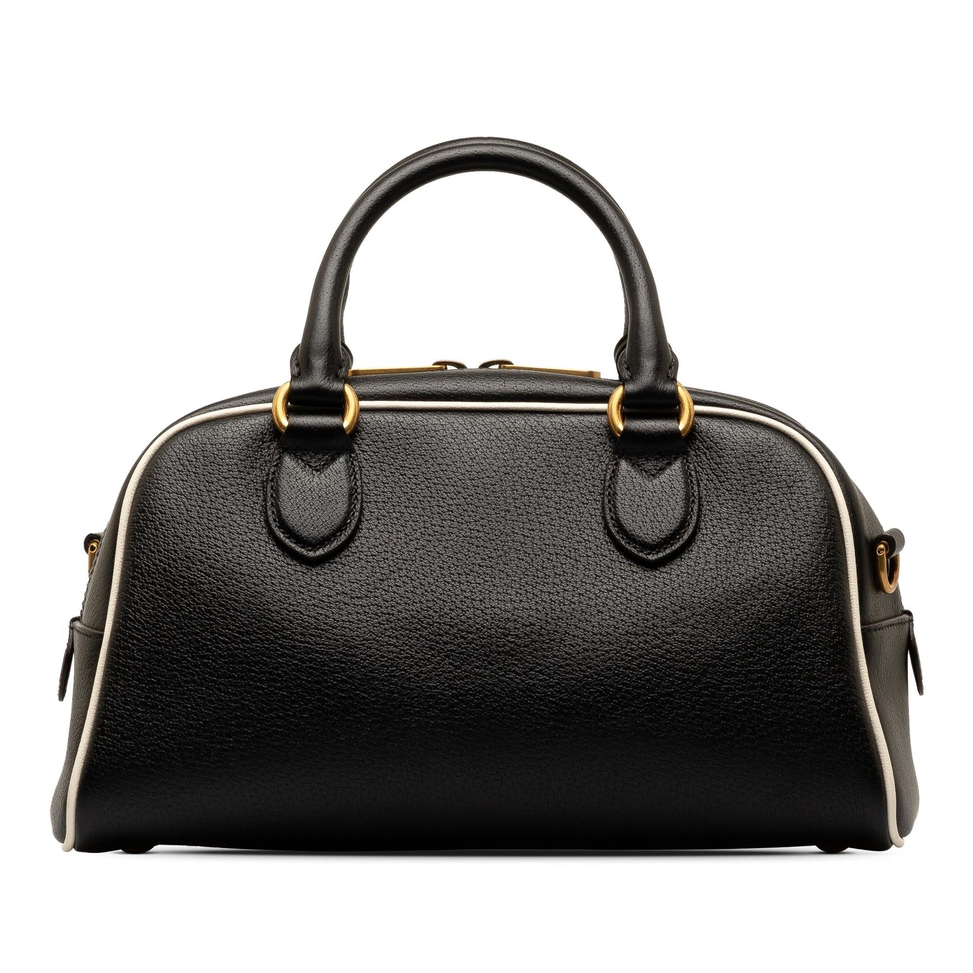 Gucci x Adidas Duffle SHG-N7PzBW Leather Calf Black Mini Travel Bag