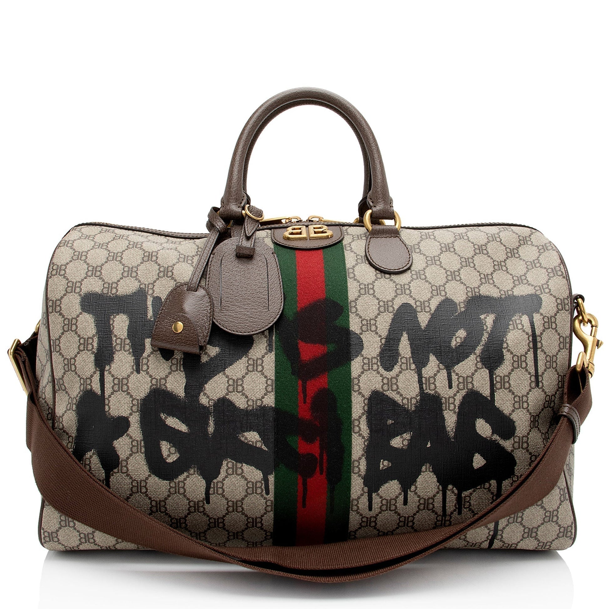 Gucci x Luxury Balenciaga Trending GG Supreme Travel Bag