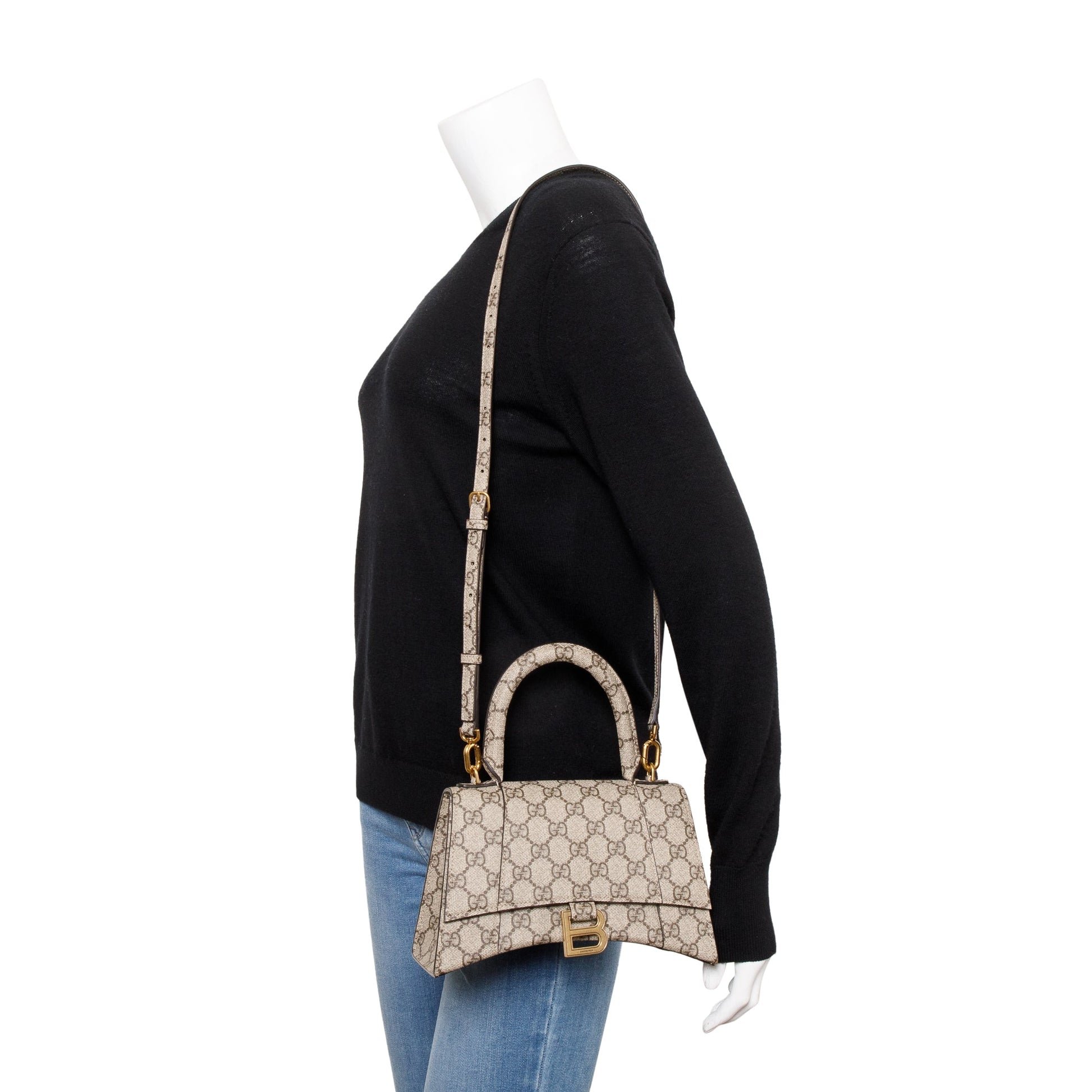 Gucci Balenciaga The Hacker Project Supreme Hourglass Top Small Travel Bag