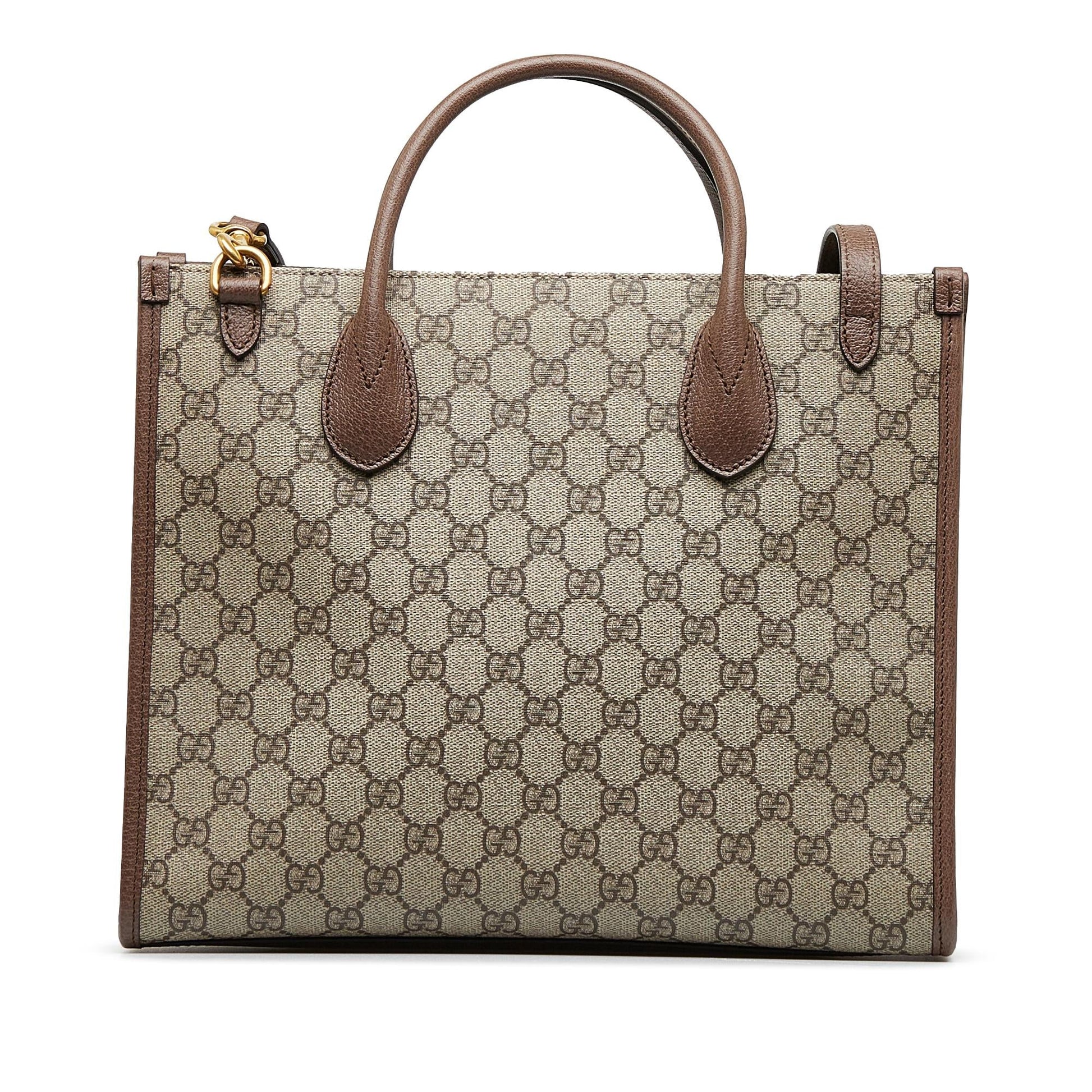 Gucci x Disney GG Supreme Donald Canvas Brown Tote Bag
