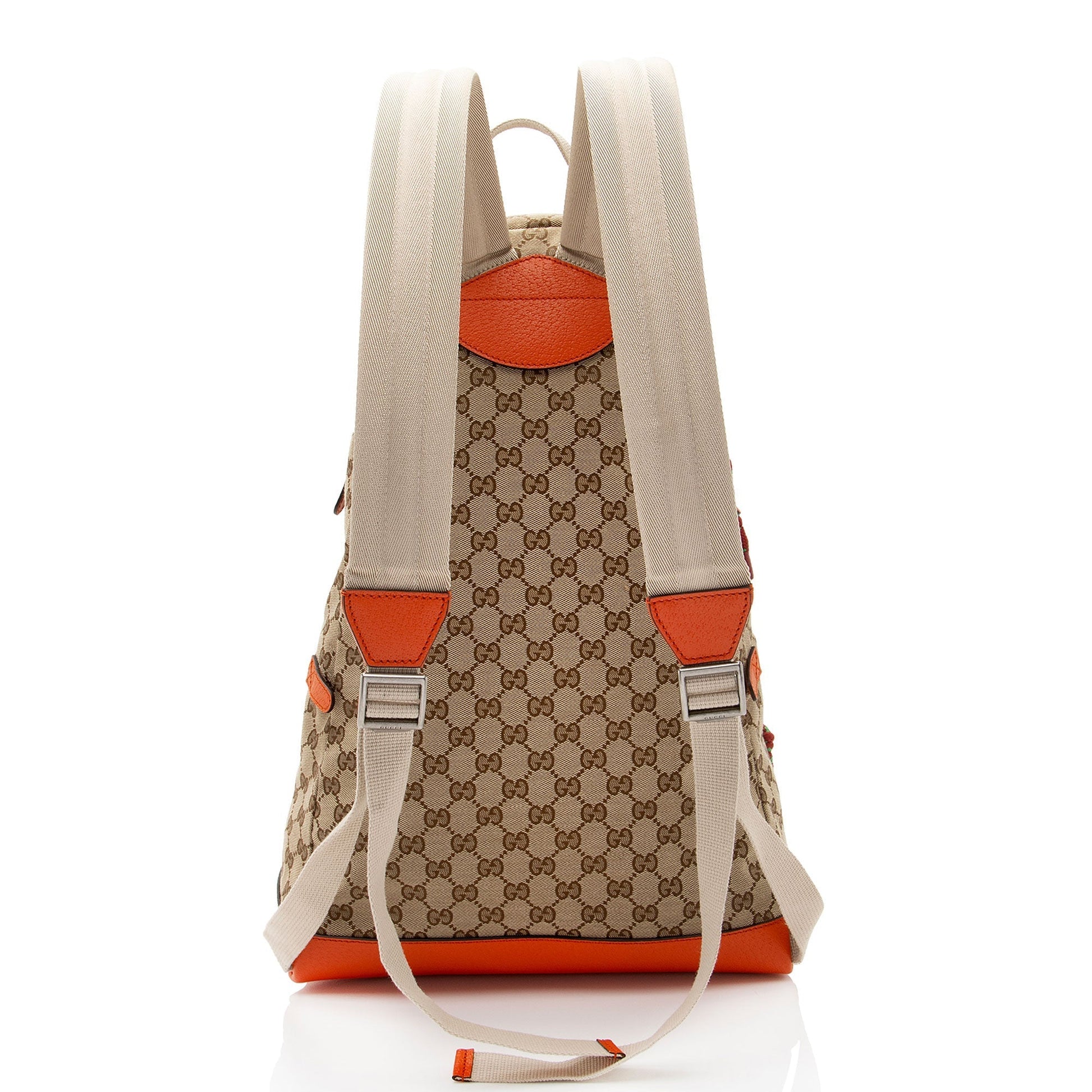 Gucci x North Face GG Backpack Leather Canvas Nylon Beige Shoulder Bag Shf Ek8Yky