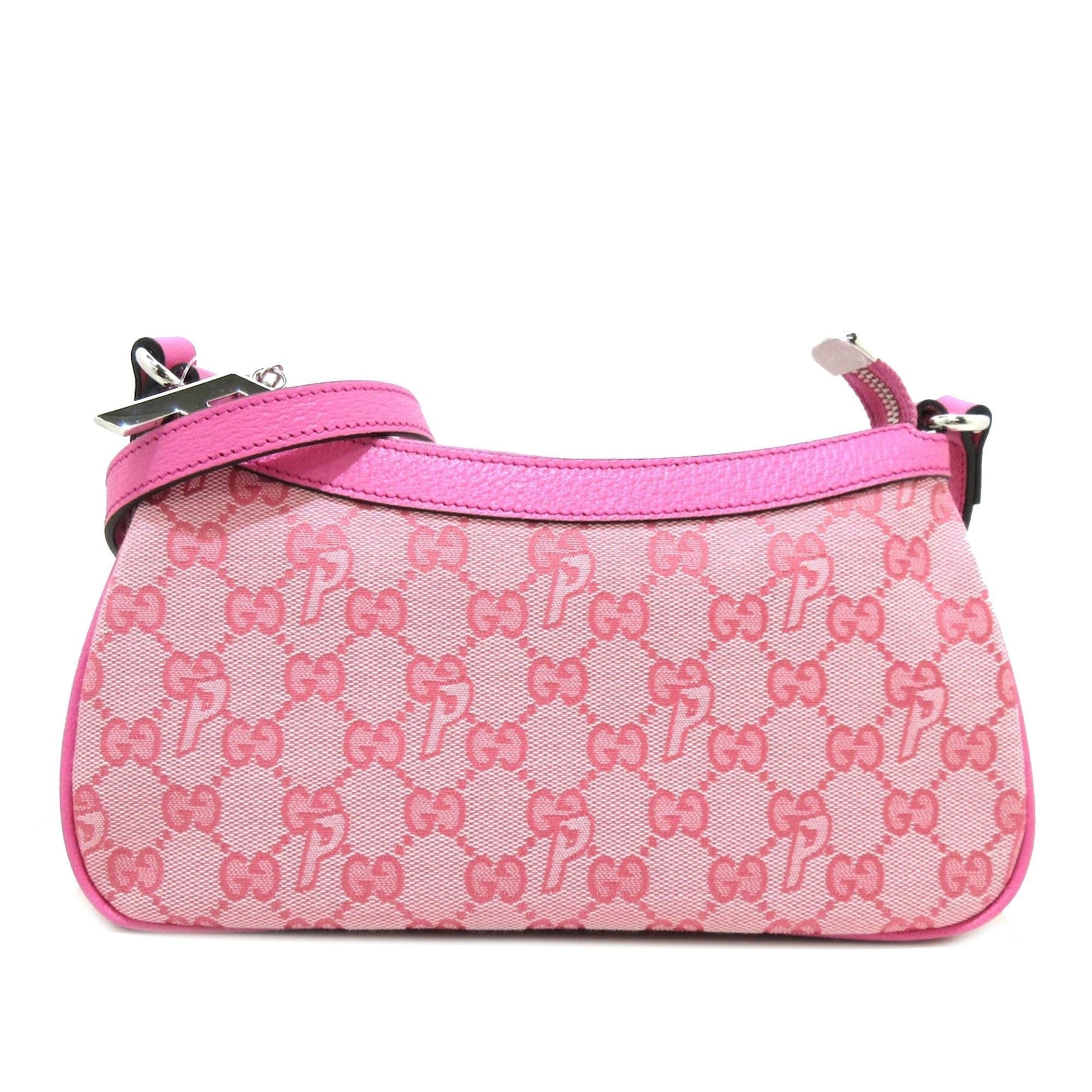 Gucci x Palace GG-P Half-Moon SHG-DI5vLN Canvas Calf Pink Mini Crossbody Bag