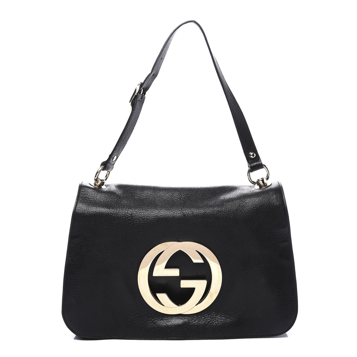 Gucci BLONDIE Leather Flap Shoulder Bag