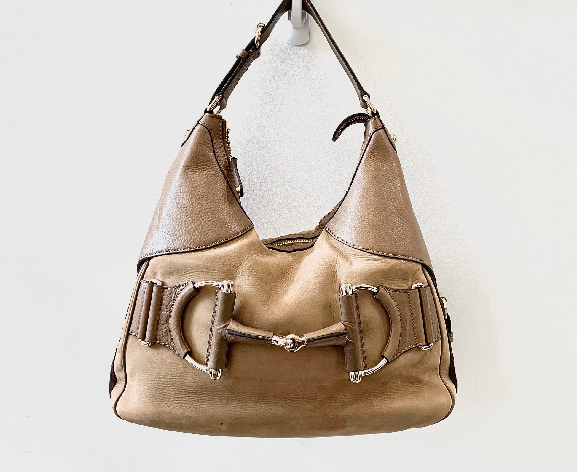 Gucci HORSEBIT HERITAGE Leather Shoulder Bag
