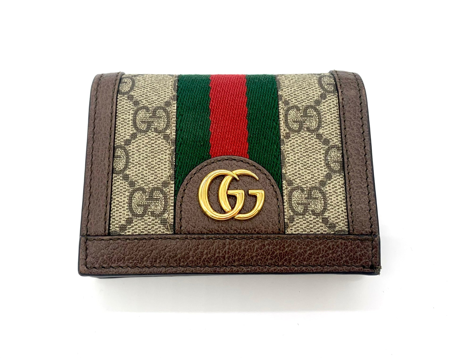 Gucci GG SUPREME OPHIDIA Wallet Case Card Case
