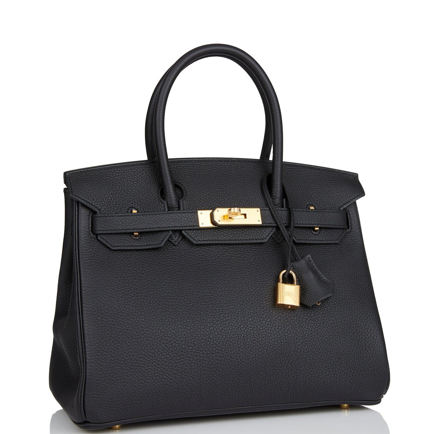 Hermes Birkin Togo Hardware Handbag Black Gold Travel Bag Hardware 9