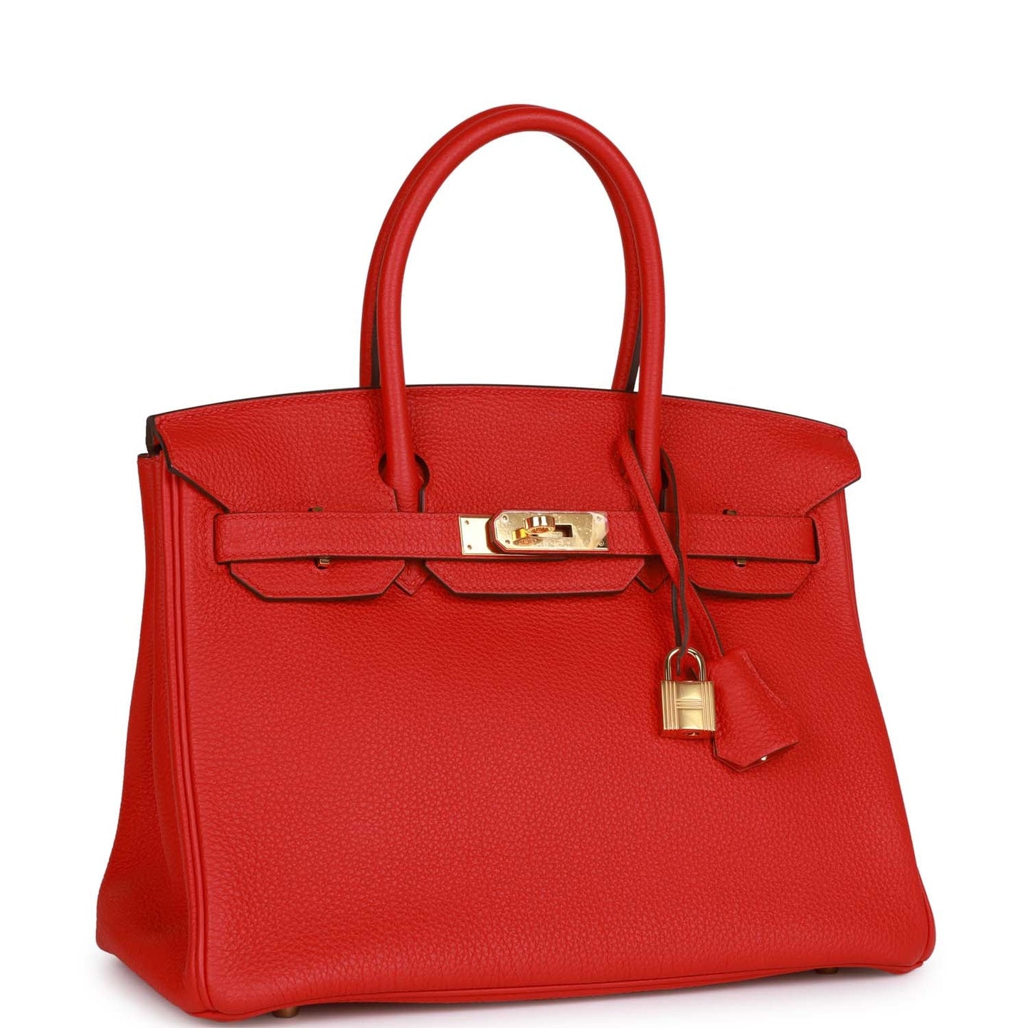 Hermes Birkin Rouge De Coeur Togo Hardware Handbag Gold Travel Bag Gold Hardware