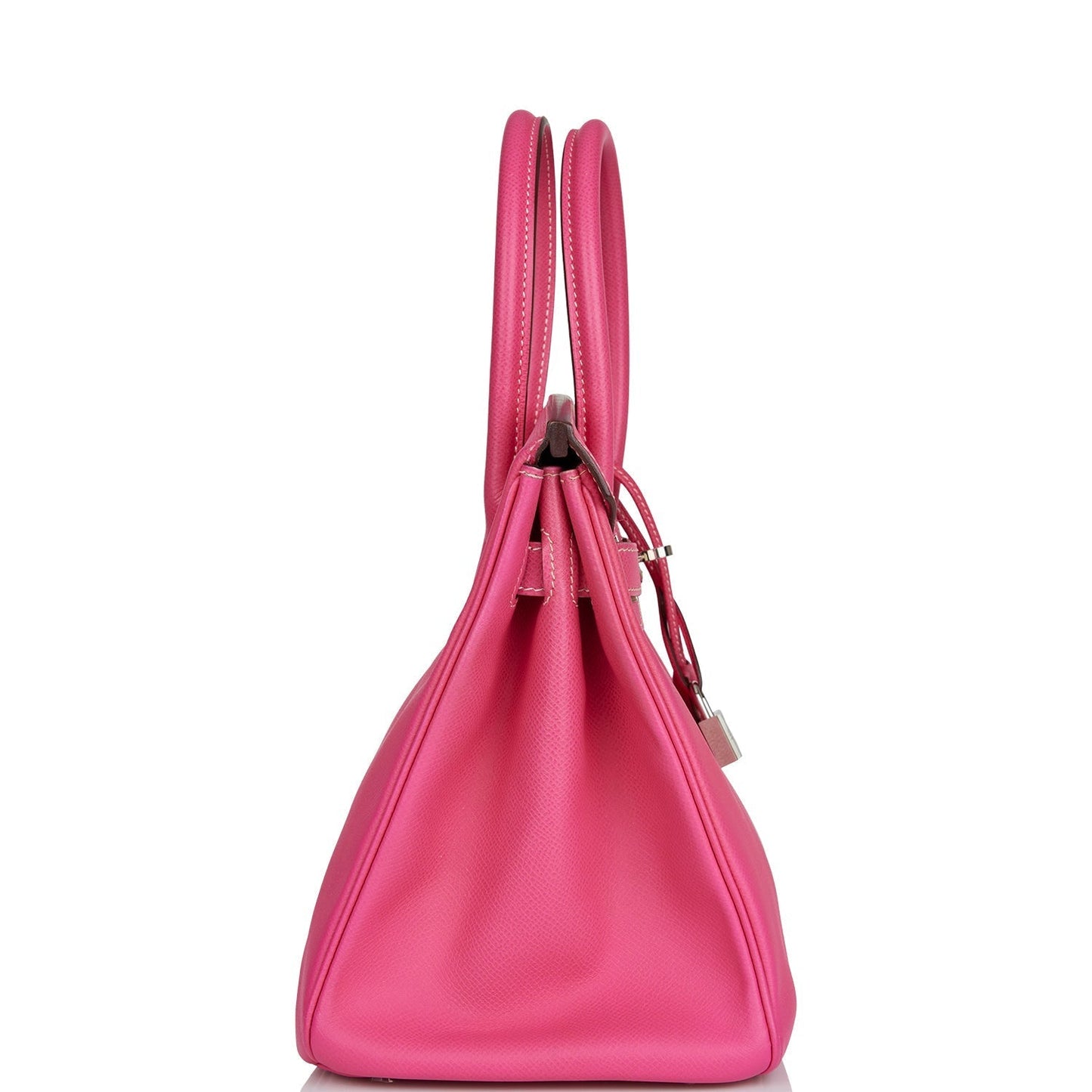 Hermes Birkin Rose Tyrien Candy Epsom Palladium Hardware Travel Bag