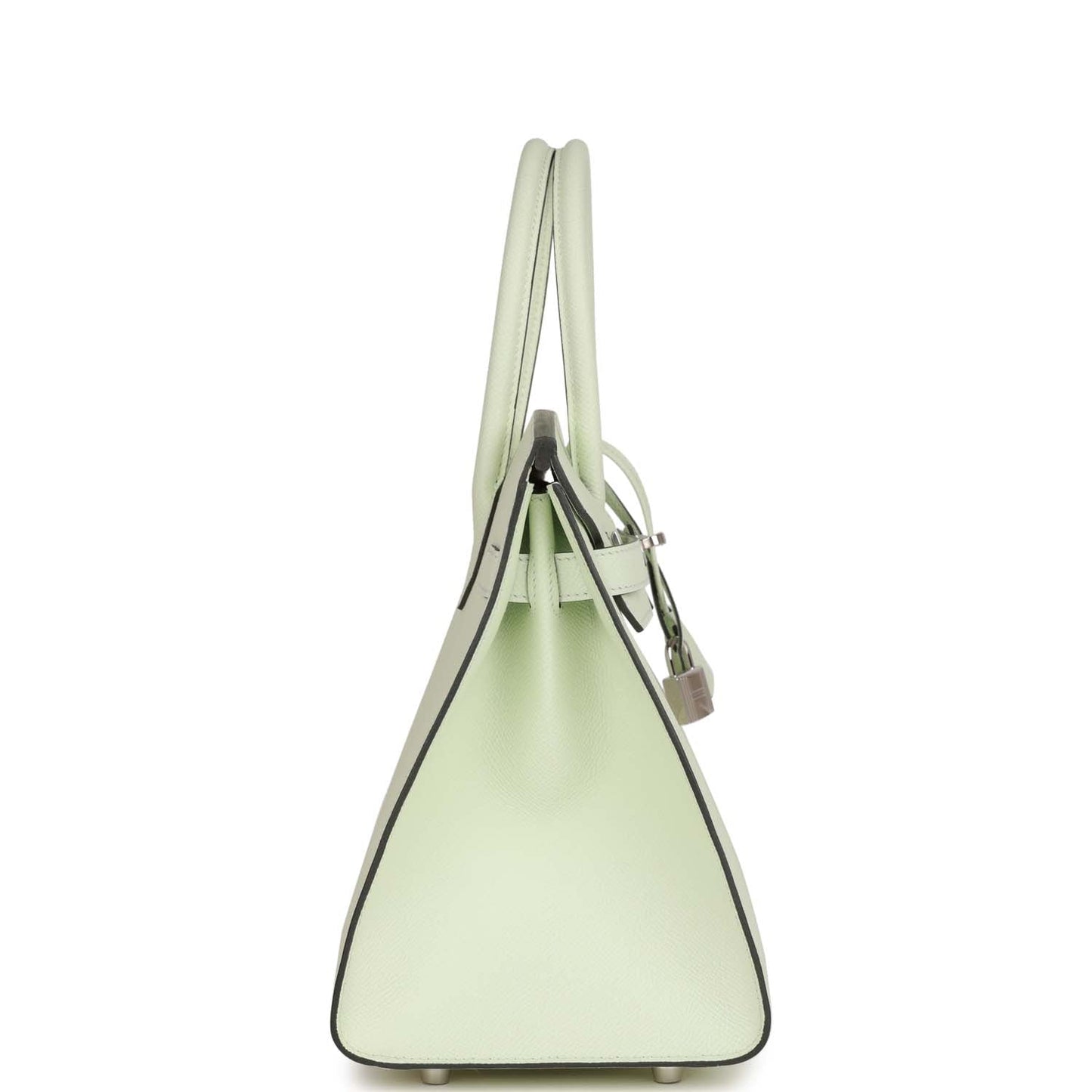 Hermes Birkin Sellier Vert Fizz Epsom Palladium Hardware Handbag Travel Bag