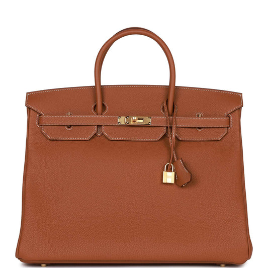 Hermes Birkin Togo Hardware Handbag Gold Travel Bag For Pb