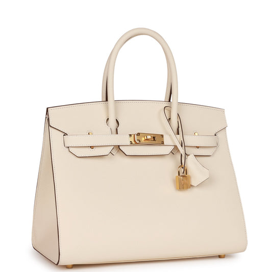 Hermes Birkin Sellier Nata Epsom Hardware Handbag Gold Travel Bag