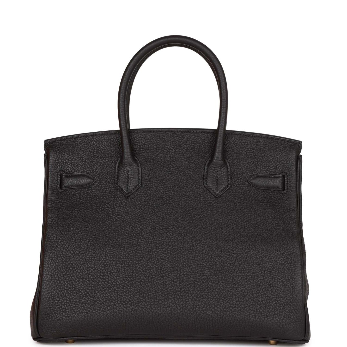 Hermes Birkin Togo Hardware Handbag Black Gold Travel Bag 24