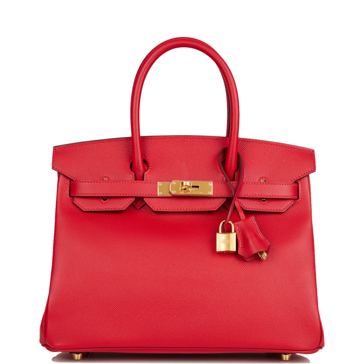 Hermes Birkin Rouge Cas Ue Epsom Hardware Handbag Gold Travel Bag Gold Hardware