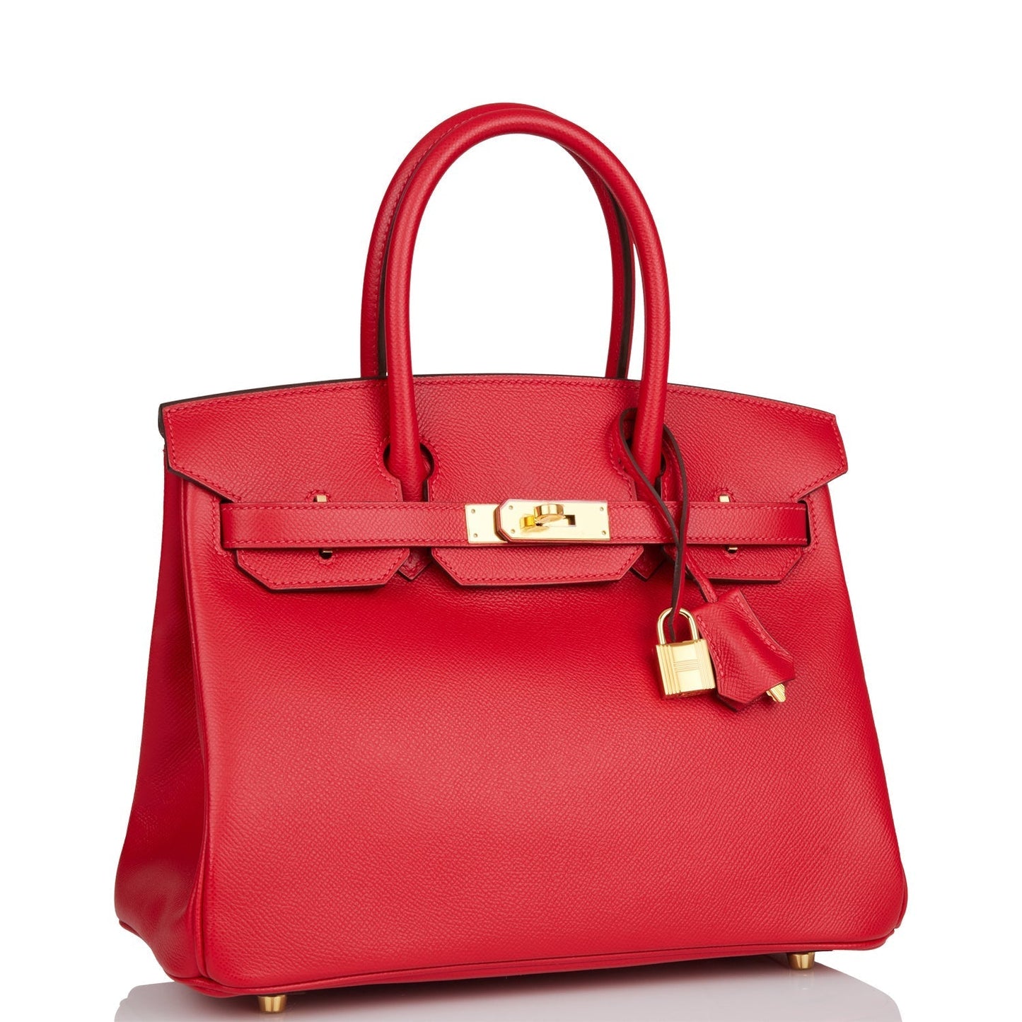 Hermes Birkin Rouge Cas Ue Epsom Hardware Handbag Gold Travel Bag Gold Hardware