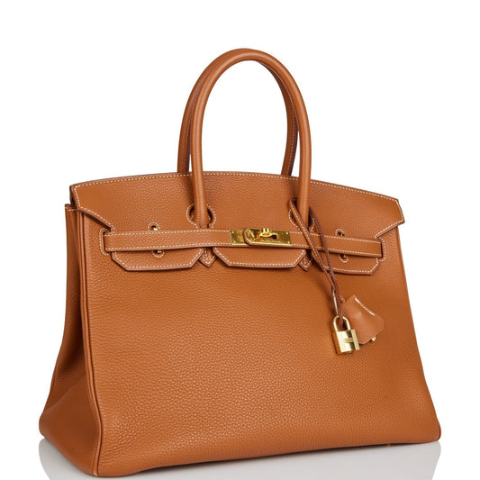 Hermes Birkin Togo Hardware Handbag Gold Travel Bag Gold Hardware