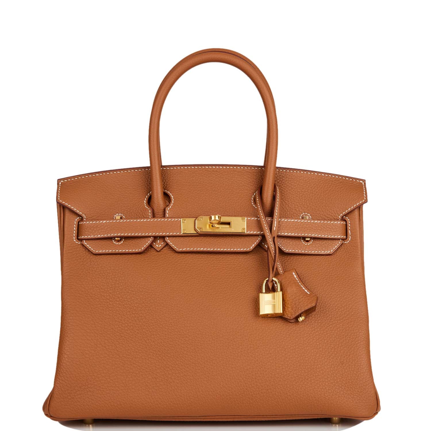 Hermes Birkin Togo Hardware Handbag Gold Travel Bag 38