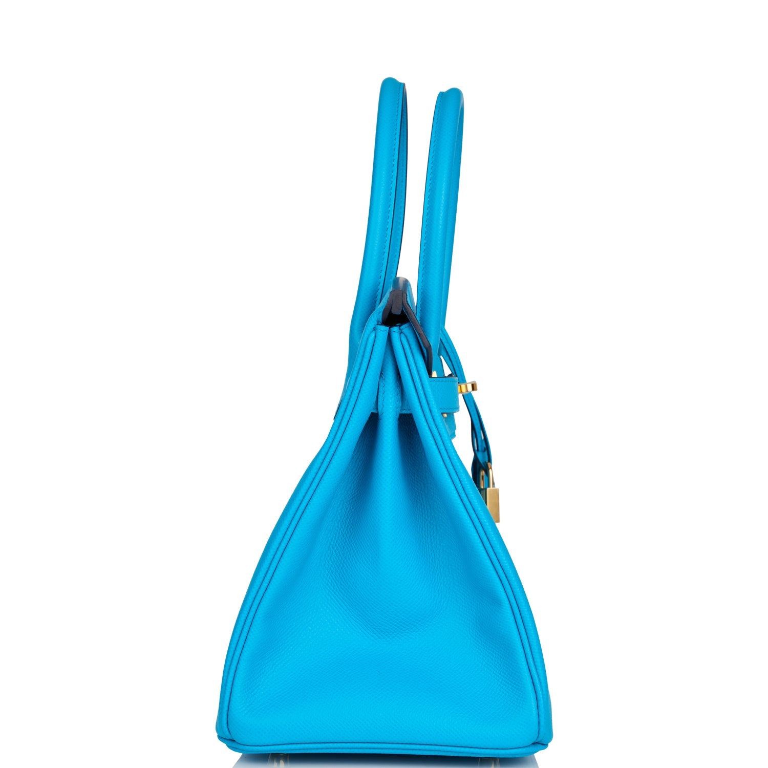 Hermes Birkin Bleu Frida Epsom Hardware Handbag Gold Travel Bag Gold Hardware