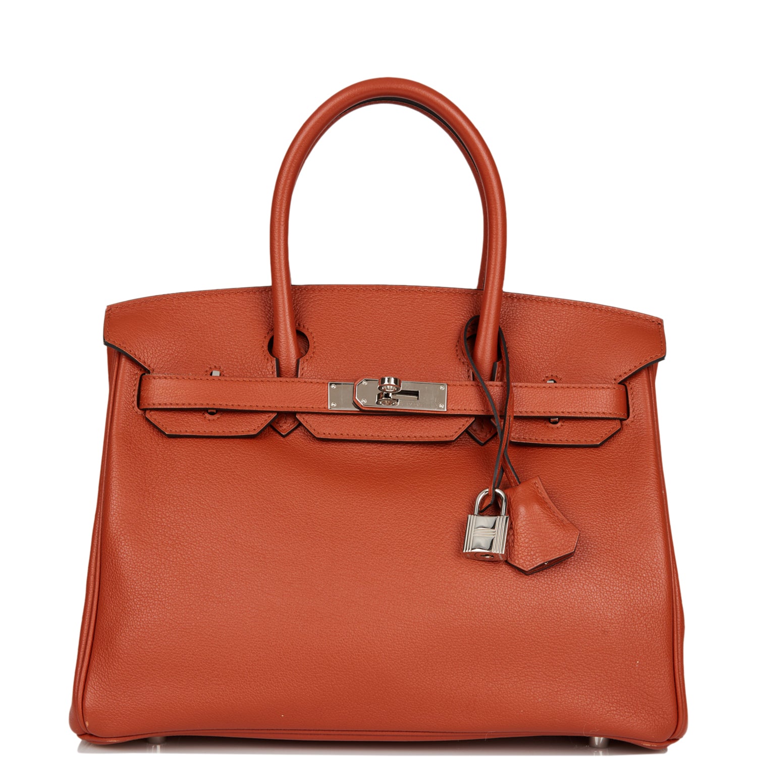 Hermes Birkin Cuivre Novillo Palladium Hardware Handbag Travel Bag