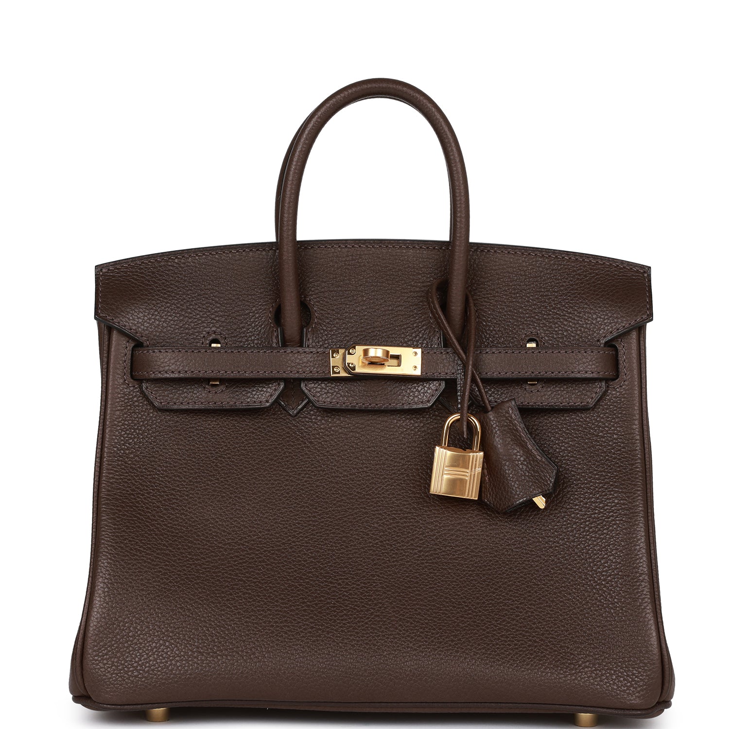 Hermes Birkin Ebene Barenia Faubourg Hardware Handbag Gold Travel Bag