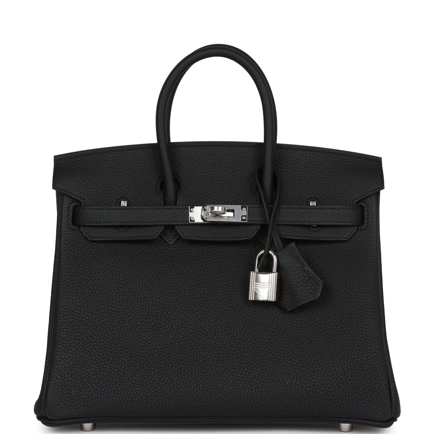 Hermes Birkin Togo Palladium Hardware Handbag Black Travel Bag 32