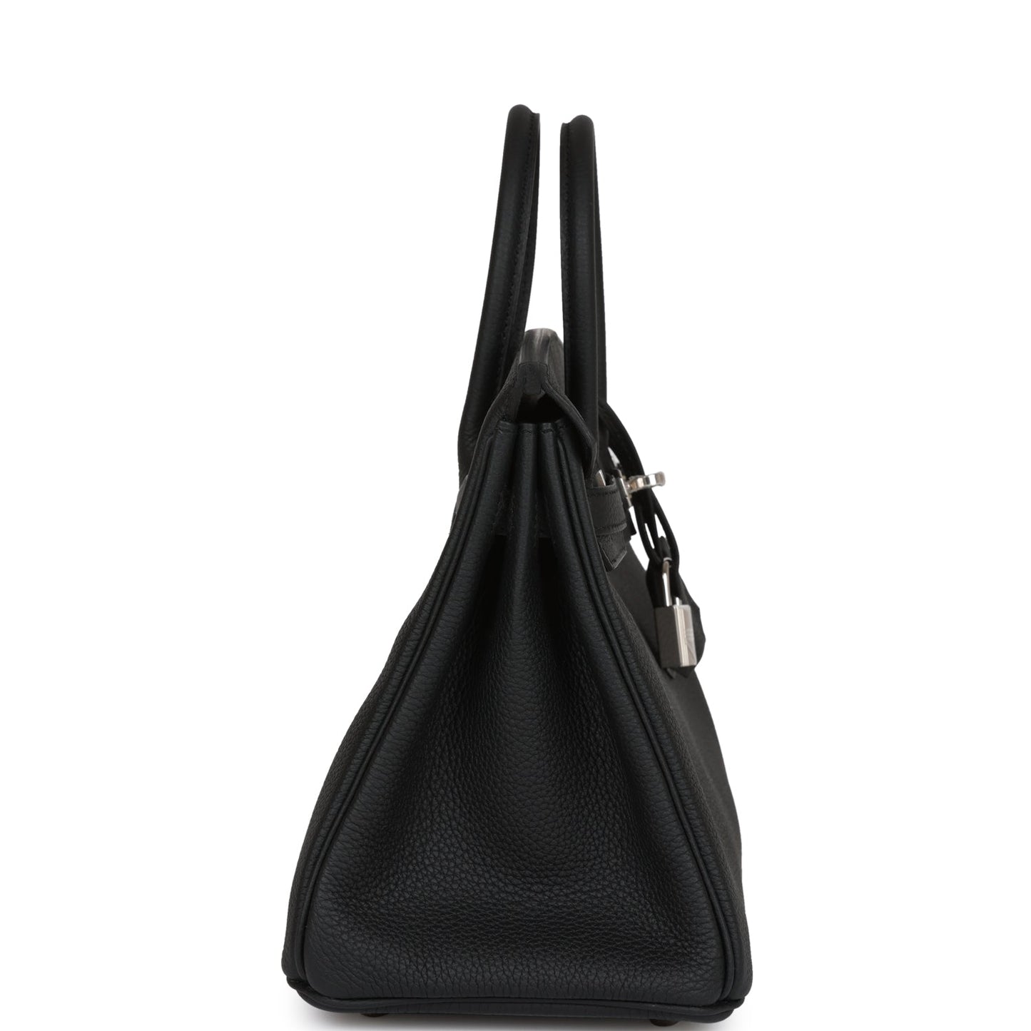 Hermes Birkin Togo Palladium Hardware Handbag Black Travel Bag 32
