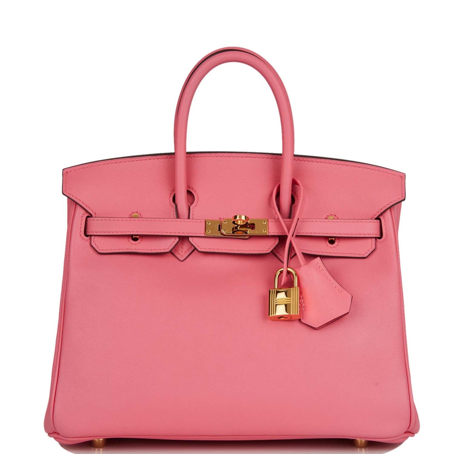 Hermes Birkin Rose Azalee Swift Hardware Handbag Gold Travel Bag