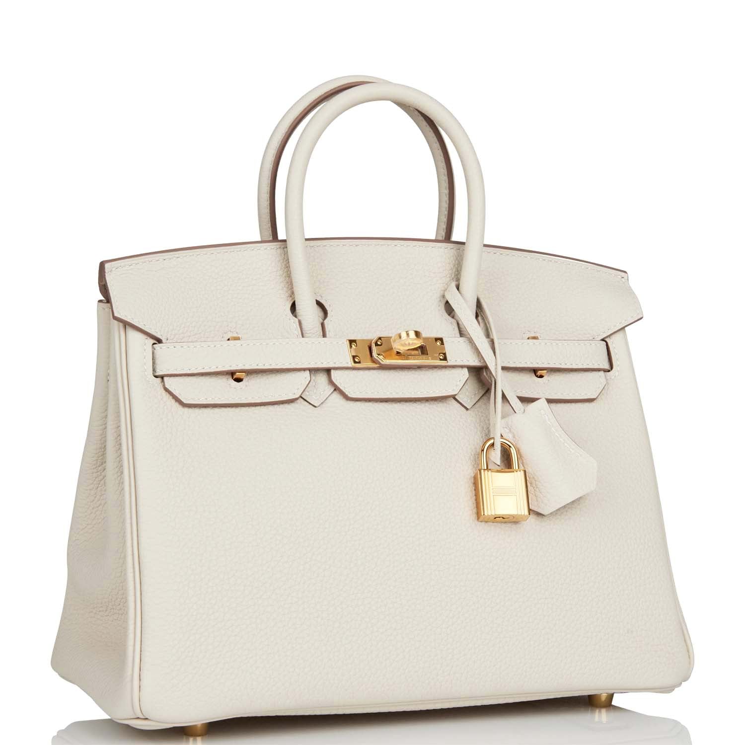 Hermes Birkin Craie Togo Hardware Handbag Gold Travel Bag 11