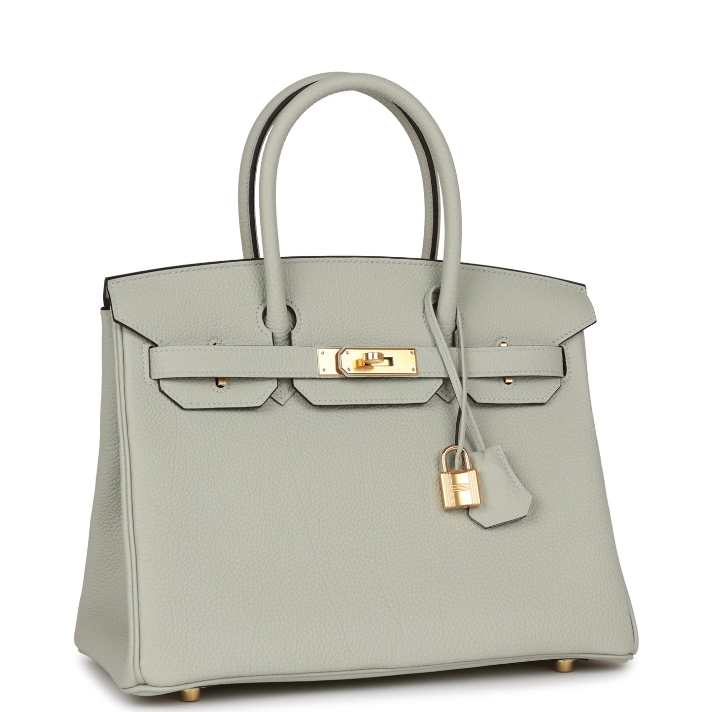 Hermes Birkin Gris Neve Togo Hardware Handbag Gold Travel Bag